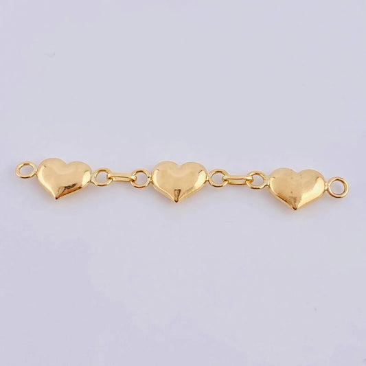 Herraje Retazo Corazón 1.1 g / 4.7 cm Oro Amarillo 18K