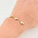 Herraje Retazo Carril Corazones 1.1 g / 4,6 cm Oro Amarillo 18K