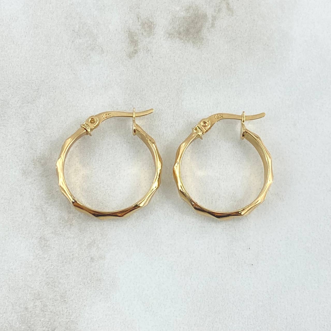 Candongas Nia 1.85gr / 2.3cm / Oro Amarillo 18K *