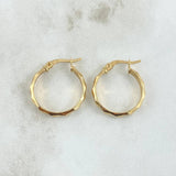 Candongas Nia 1.85gr / 2.3cm / Oro Amarillo 18K *