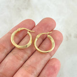 Candongas Magic 1.8gr / 2.1cm / Oro Amarillo 18K ©