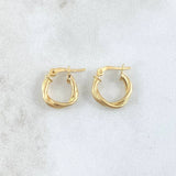 Candongas Tere 0.9gr / 1.3cm / Oro Amarillo 18K ©