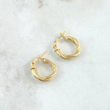 Candongas Tere 0.9gr / 1.3cm / Oro Amarillo 18K ©