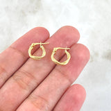 Candongas Tere 0.9gr / 1.3cm / Oro Amarillo 18K ©