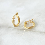 Candongas Tere 0.9gr / 1.3cm / Oro Amarillo 18K ©