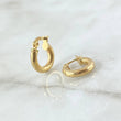 Candongas Tefi 1.2gr / 1.4cm / Punteadas Oro Amarillo 18K
