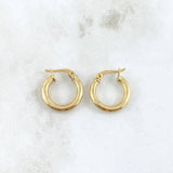 Candongas Tefi 1.5gr / 1.7cm / Punteadas Oro Amarillo 18K