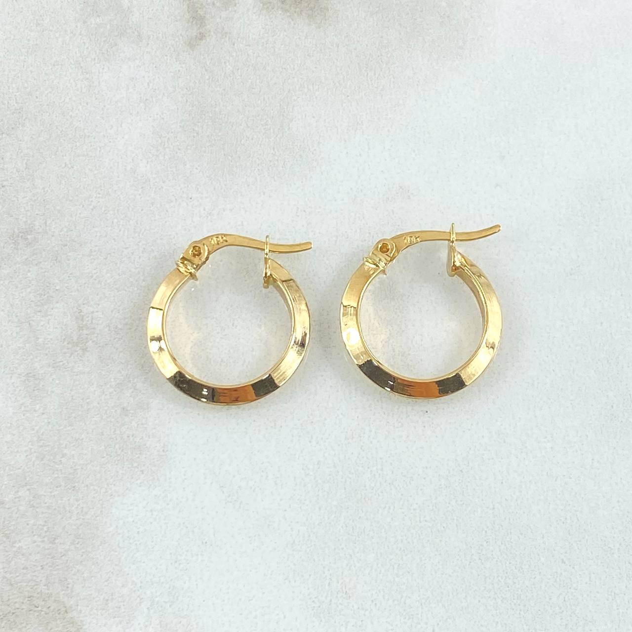 Candongas Clau 1.4gr / 2cm / Oro Amarillo 18K