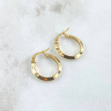 Candongas Clau 1.4gr / 2cm / Oro Amarillo 18K