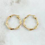 Candongas Bella 2.15gr / 2.8cm / Oro Amarillo 18K