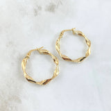 Candongas Bella 2.15gr / 2.8cm / Oro Amarillo 18K