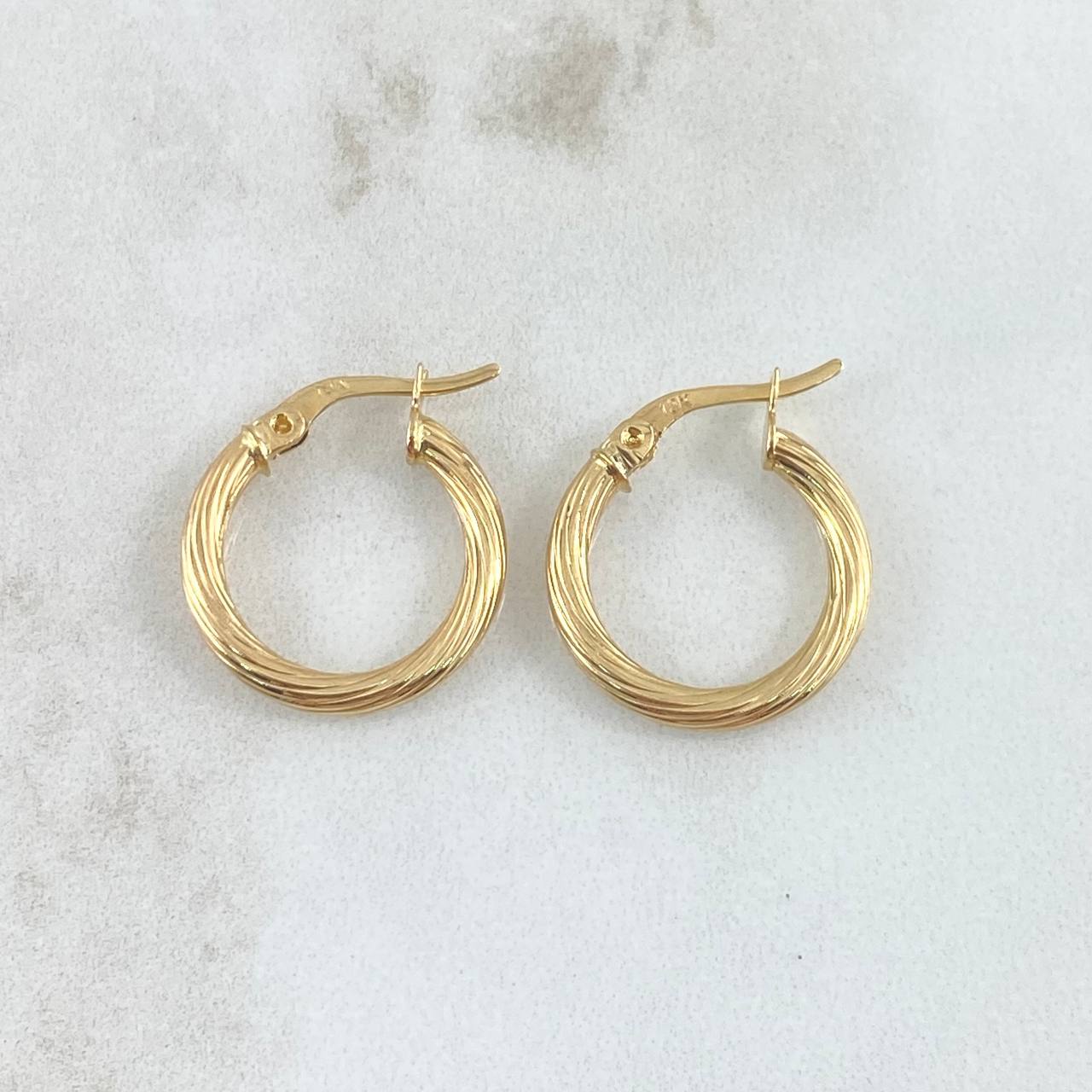 Candongas Juli 1.75gr / 2cm / Oro Amarillo 18K