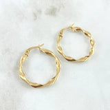 Candongas Jem 2gr / 2.8cm / Líneas Finas Oro Amarillo 18K