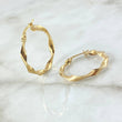 Candongas Jem 2gr / 2.8cm / Líneas Finas Oro Amarillo 18K