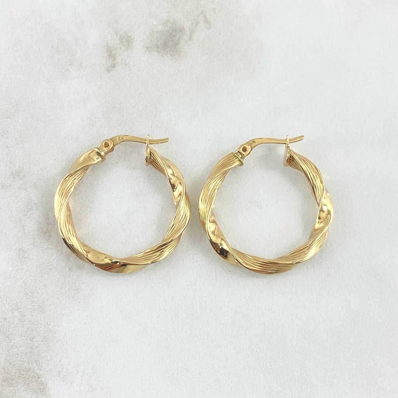 Candongas Lupe 2.2g / 2.5cm Oro Amarillo 18K