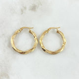 Candongas Lupe 2.65g / 2.6cm Oro Amarillo 18K