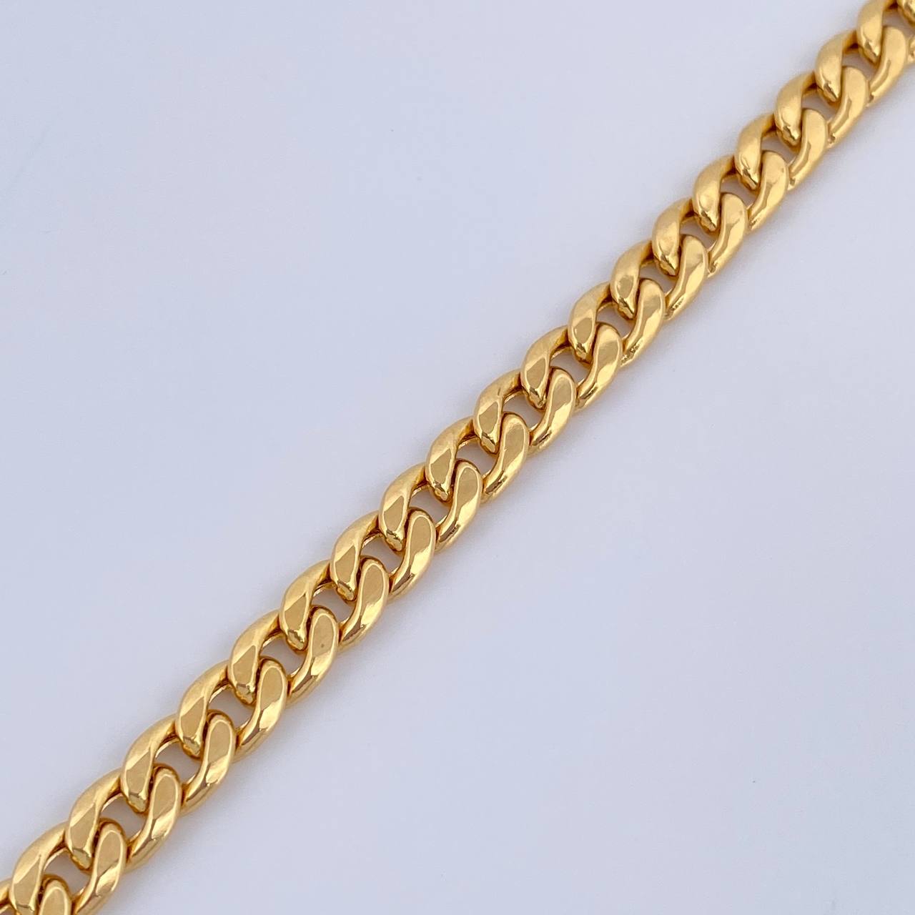 Pulso Cubano 8.45gr / 19cm / +0Oro 18K &