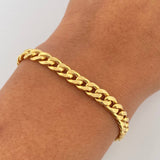 Pulso Cubano 8.45gr / 19cm / +0Oro 18K &