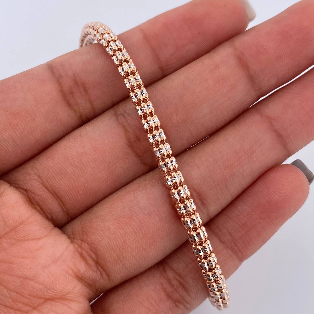 Pulso Ice 7.65gr / 19.4cm / +4 Oro 18K $