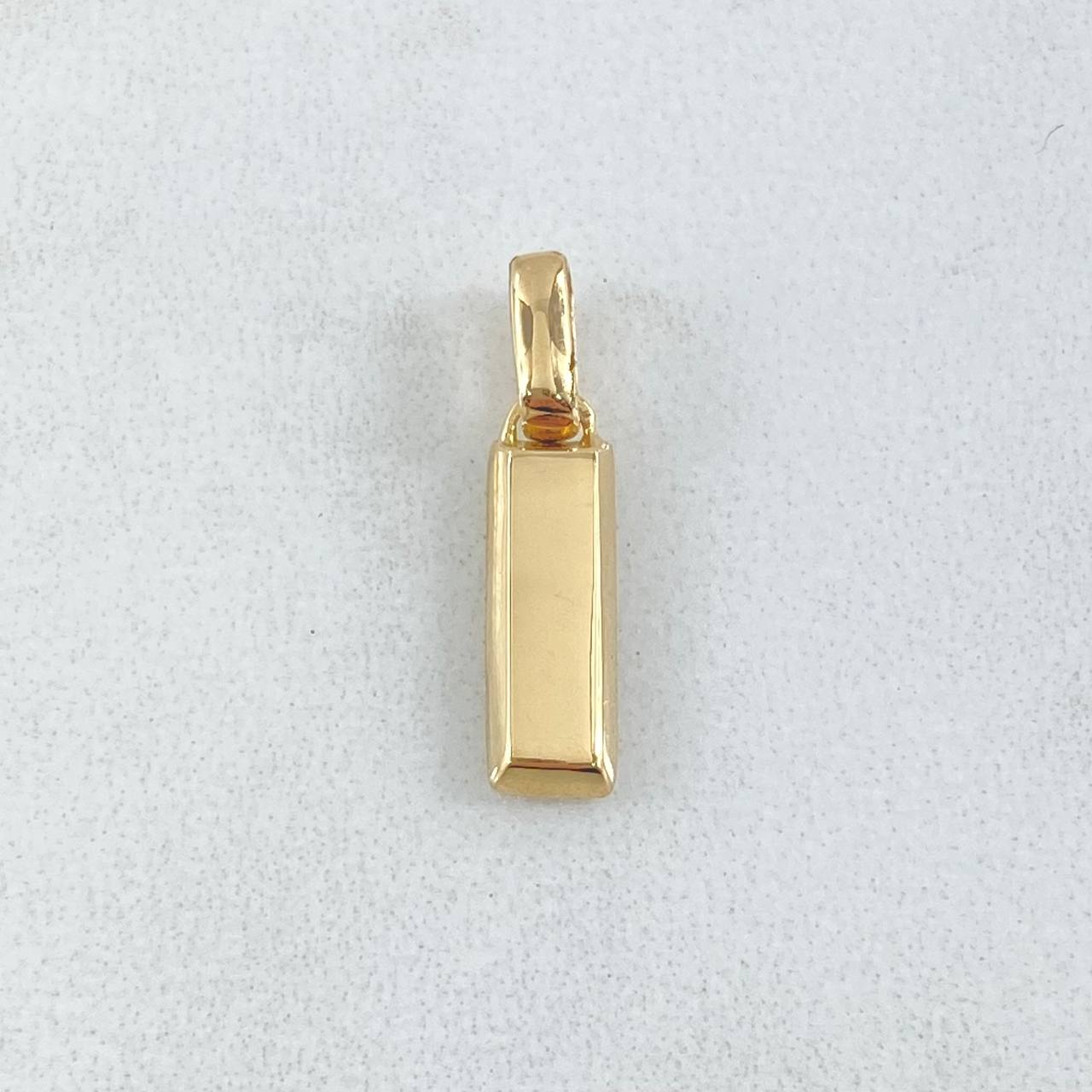 Dije Lingote 1.25gr / 1.9cm / Nac.Esp.Oro 18K &