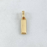 Dije Lingote 1.25gr / 1.9cm / Nac.Esp.Oro 18K &