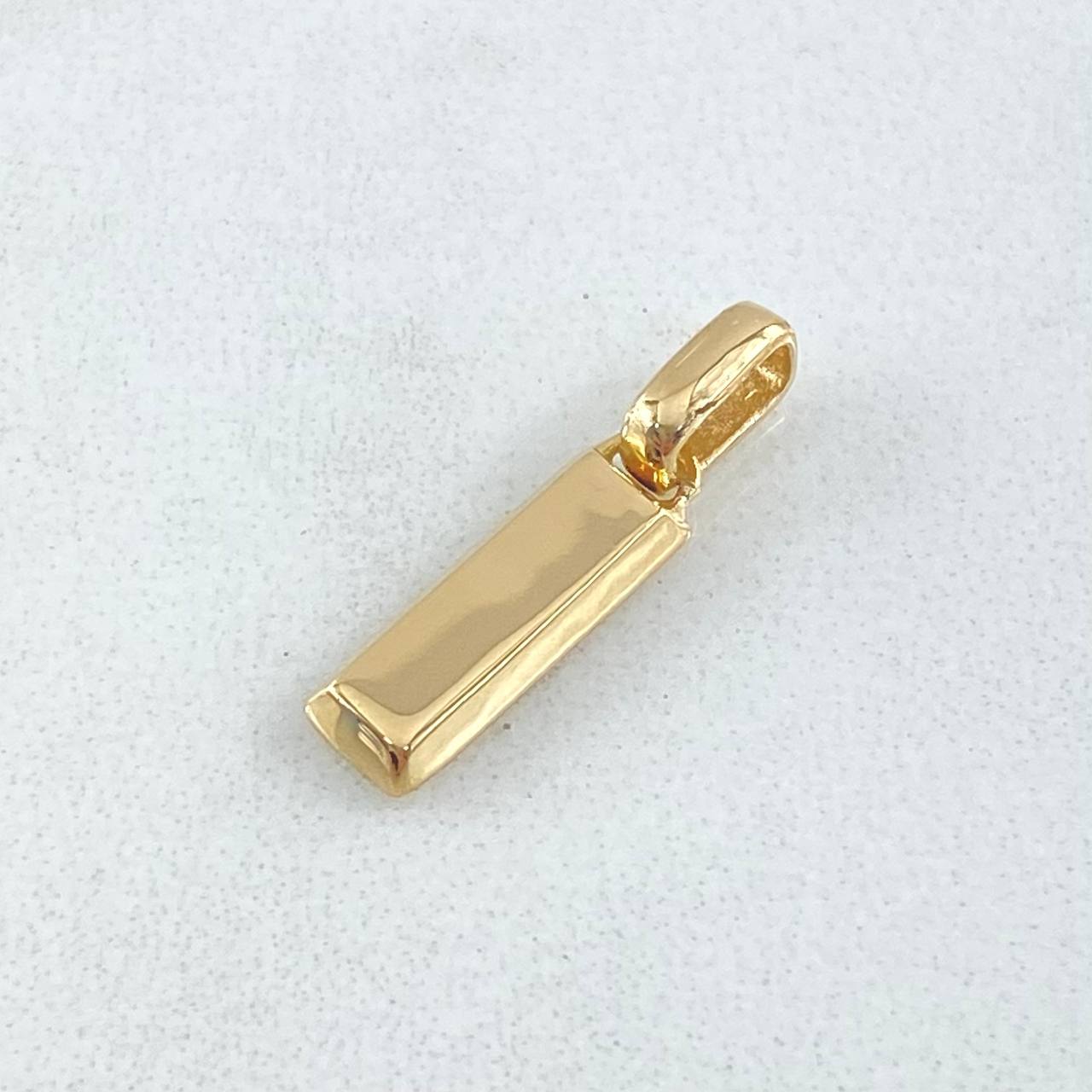 Dije Lingote 1.3gr / 1.9cm / Nac.Esp.Oro 18K &