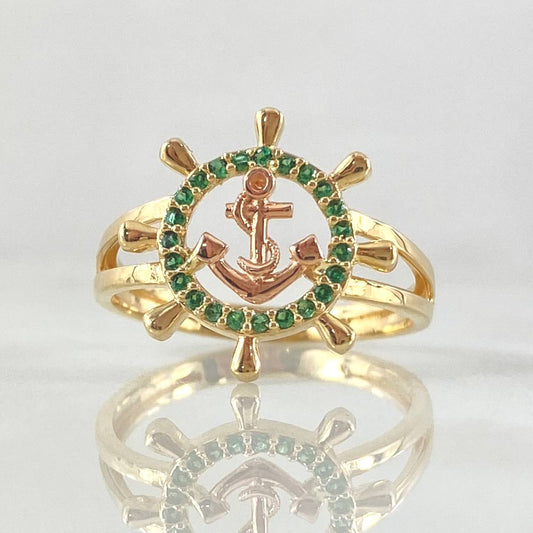 Anillo Timon Ancla 2.8gr / T7 / Oro 18K