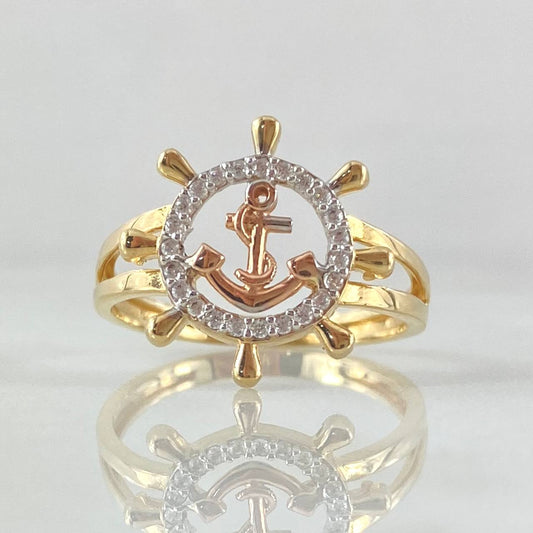Anillo Timon Ancla 2.8gr / T7 1/2 / Oro 18K