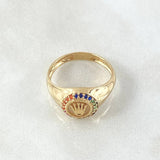 Anillo Sello Corona 2.4gr / T5 3/4 / Oro 18K