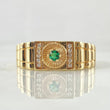 Anillo Sello Aro Rayado 3.9g / T9 Oro Amarillo 18K