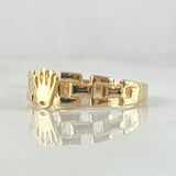 Anillo Correa Corona 2.15gr / T7 1/4 / Oro 18K