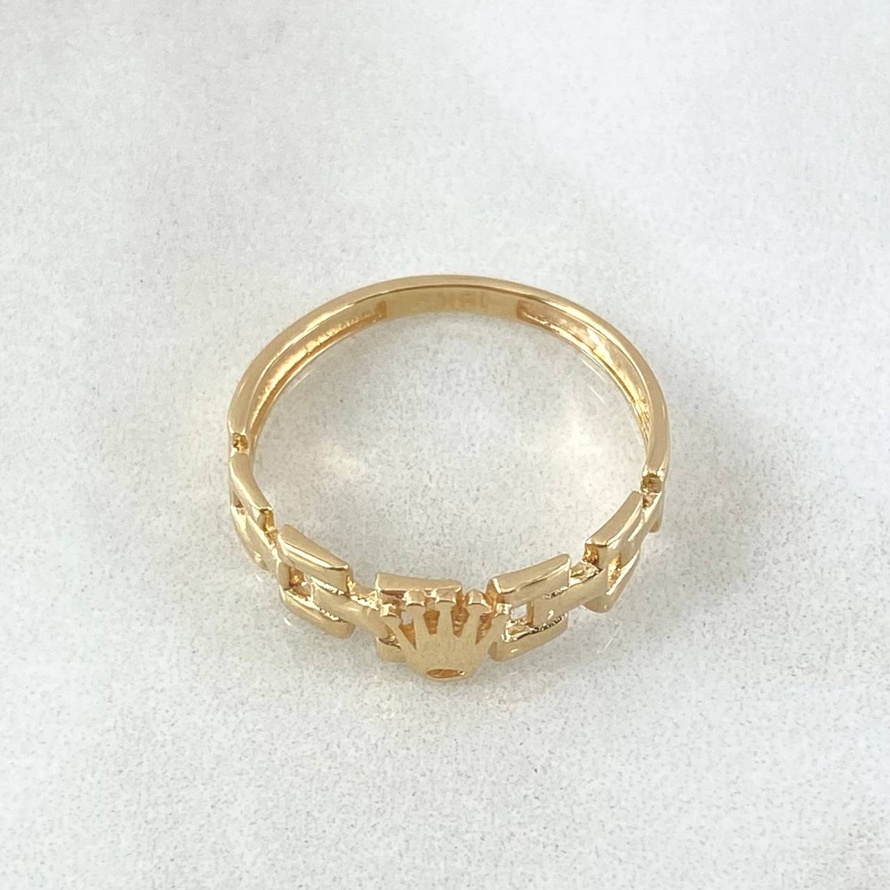 Anillo Correa Corona 2.15gr / T7 1/4 / Oro 18K