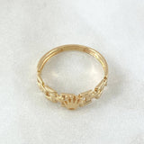 Anillo Correa Corona 2.15gr / T7 1/4 / Oro 18K