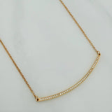 Cadena Media Luna Aro Seguido 3.1gr / 47cm / 1.2mm Oro Amarillo 18K