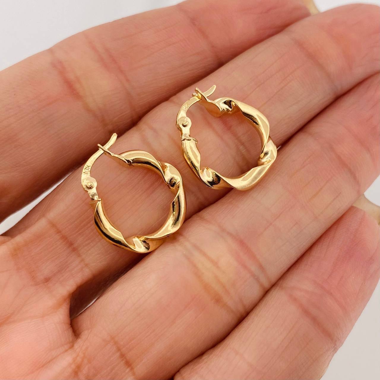 Candongas Demi 2 g / 2 cm Oro Amarillo 18K