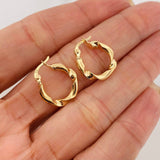 Candongas Demi 2 g / 2 cm Oro Amarillo 18K
