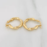Candongas Demi 2 g / 2 cm Oro Amarillo 18K