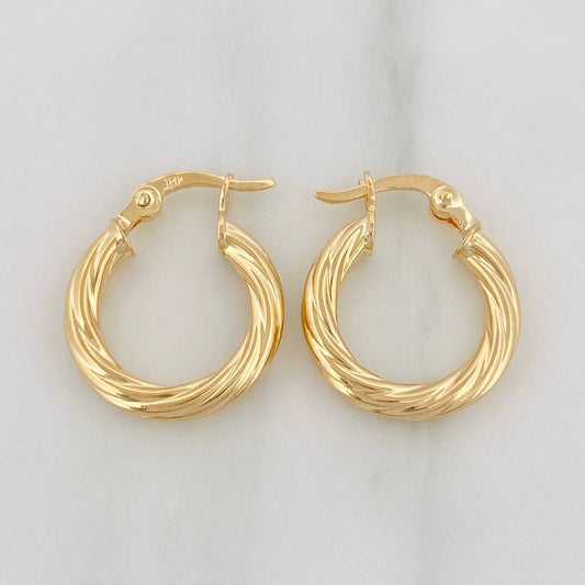Candongas Mary 1.65 g / 1.7 cm Oro Amarillo 18K