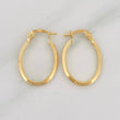 Candongas Clau Ovaladas 0.95 g / 2 cm Oro Amarillo 18K