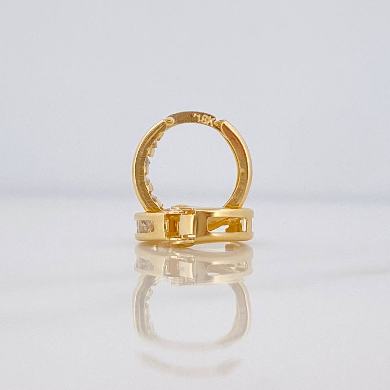 Candongas Carril 1.15 g / 1 cm Oro Amarillo 18K