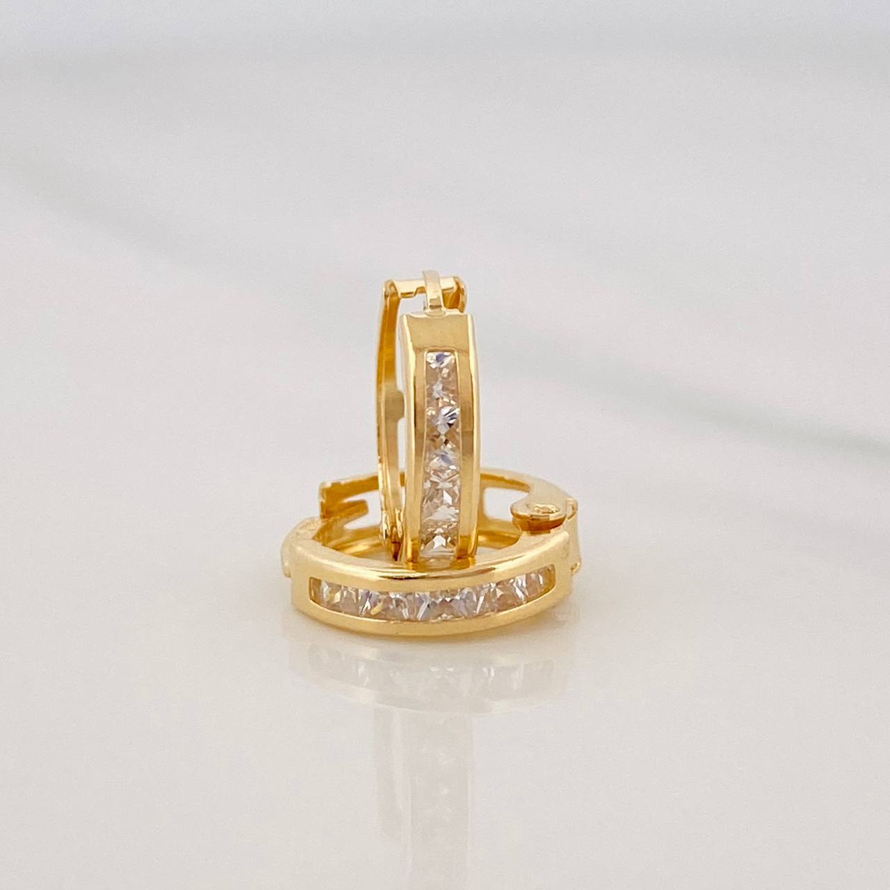 Candongas Carril 1.15 g / 1 cm Oro Amarillo 18K