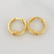 Candongas Carril 1.15 g / 1 cm Oro Amarillo 18K
