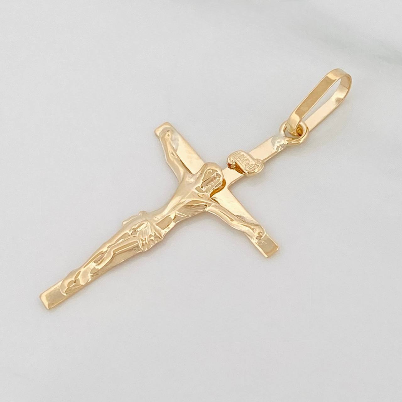 Dije Cruz Cristo 1 g / 4 cm Oro Amarillo 18K