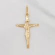 Dije Cruz Cristo 1 g / 4 cm Oro Amarillo 18K