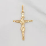 Dije Cruz Cristo 1 g / 4 cm Oro Amarillo 18K
