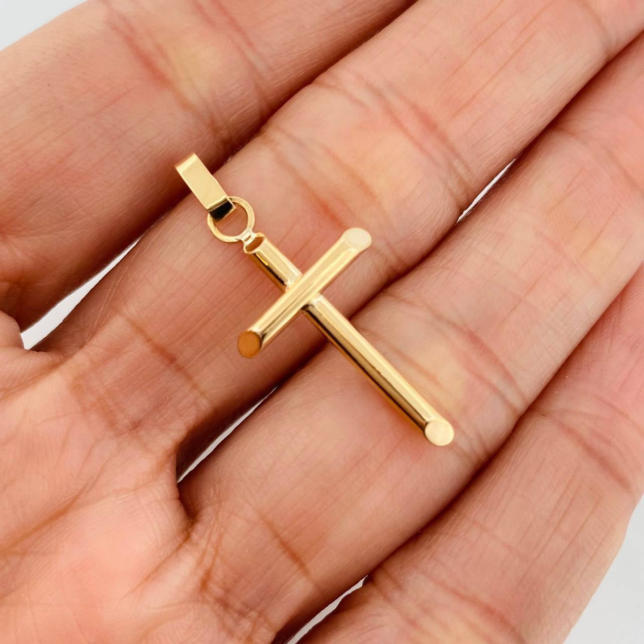 Dije Cruz 0.85 g / 3.5 cm Oro Amarillo 18K