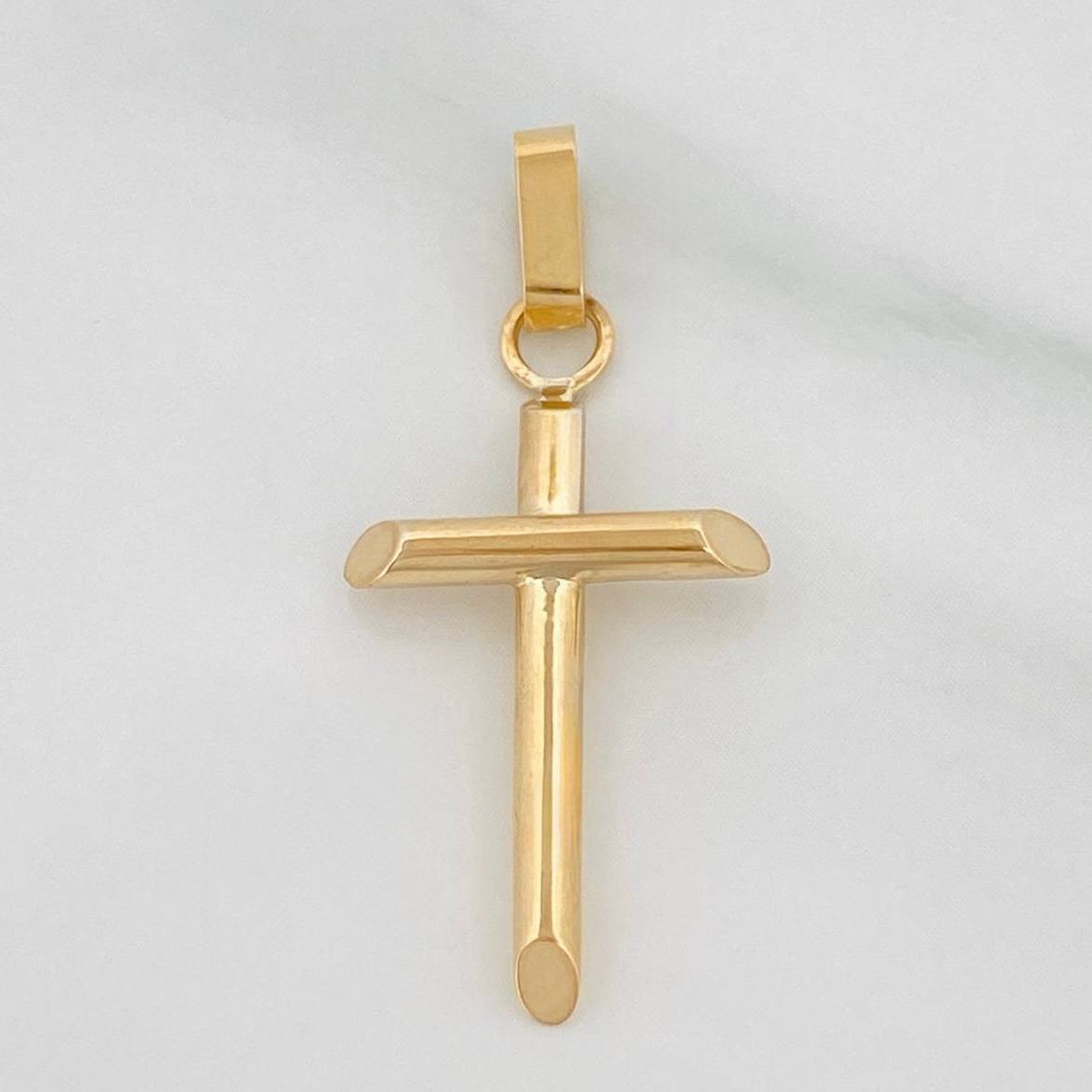 Dije Cruz 0.85 g / 3.5 cm Oro Amarillo 18K
