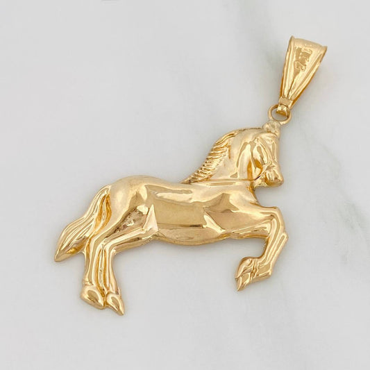 Dije Caballo 1.8 g / 4.5 cm Oro Amarillo 18K