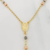 Rosario Virgen Milagrosa 5.95 g / 54 cm / 3 mm Cuatro Oros 18K