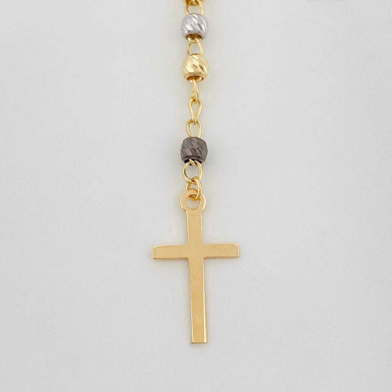 Rosario Virgen Milagrosa 5.95 g / 54 cm / 3 mm Cuatro Oros 18K